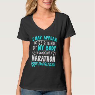 T-shirt Mon Corps Courir Un Marathon Pots Sensibilisation