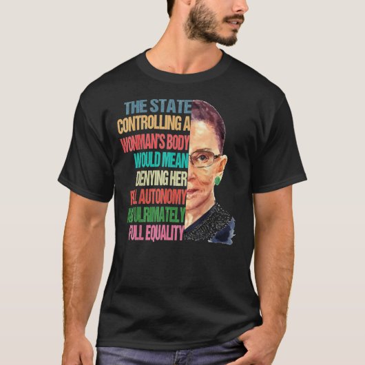 T-shirt Mon corps Mon choix Ruth Bader Ginsburg Pro Choice (Devant)