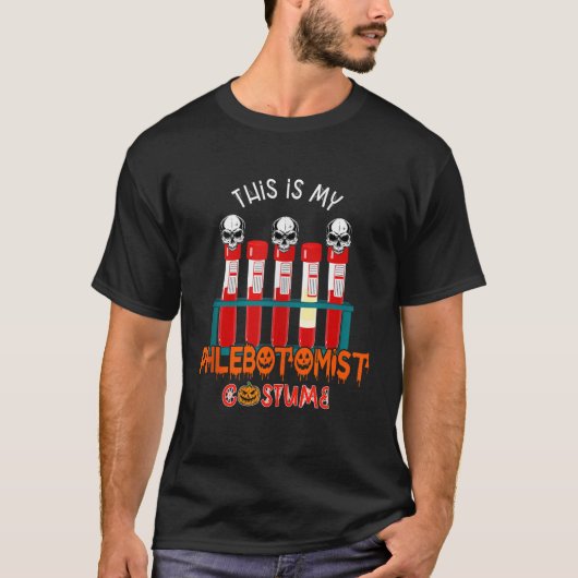 T-shirt Mon costume Phlebotomiste Halloween Horreur Phlebo (Devant)