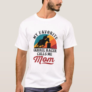 T-shirt Mon coureur préféré m'appelle Maman Retro
