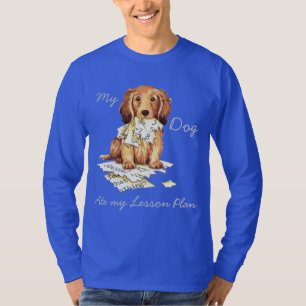 T-shirt Mon Dachshund LonghEI Mangé mon plan de leçon