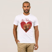 T-shirt Mon Dachshund Valentine (Devant entier)