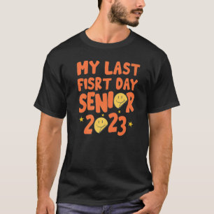 T-shirt Mon Dernier Premier Jour Senior 2023 Retro Teacher
