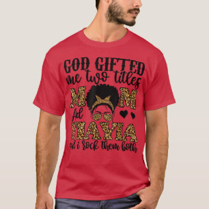 T-shirt Mon Dieu Drôle M'A Donné Deux Titres Maman Et Yiay