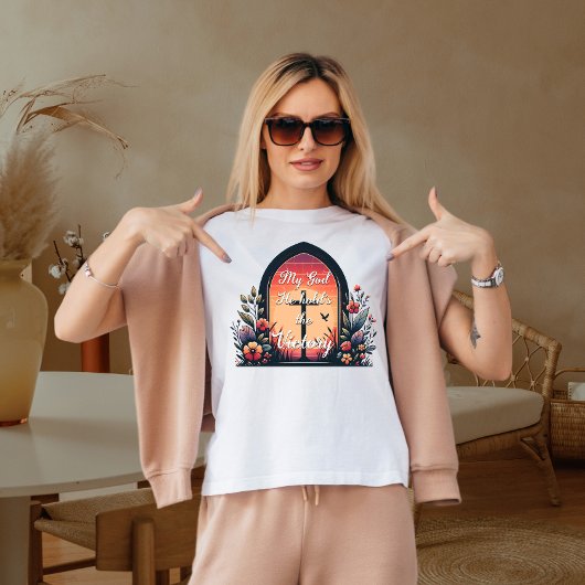 T-shirt Mon dieu Il détient la victoire