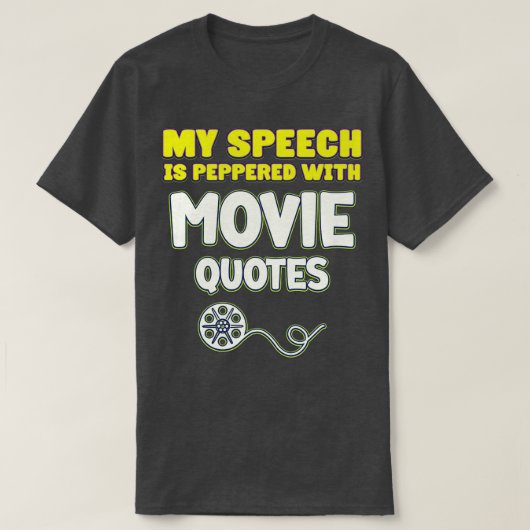 T-shirt Mon Discours Est Parsemé De Citations (Design devant)