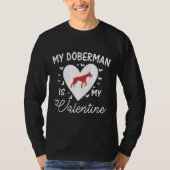 T-shirt Mon Doberman Est Mon Valentin 560 (Devant)