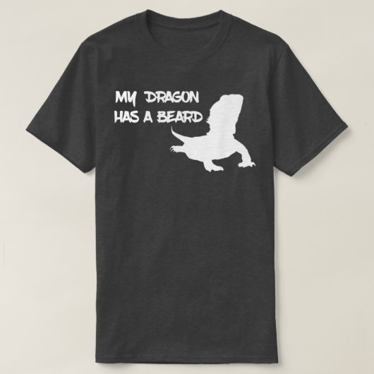 T-shirt Mon Dragon A Une Barbe (Design devant)