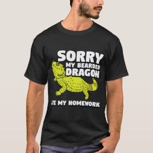 T-shirt Mon Dragon Arboré A Mangé Mon Pogona Reptile