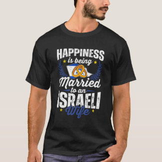 T-shirt Mon drapeau israélien de mariage fier épousé Cul