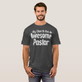 T-shirt Mon église a un pasteur génial (Devant entier)
