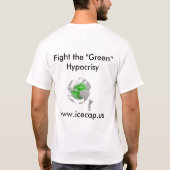 T-shirt Mon empreinte de pas de carbone est plus grande (Dos)