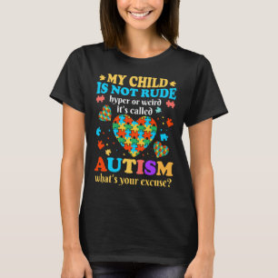 T-shirt Mon Enfant N'Est Pas Mal Hyper Ou Bizarre Il S'App
