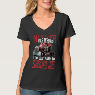 T-shirt Mon Enseignant Était Mauvais Chauffeur De Camion H