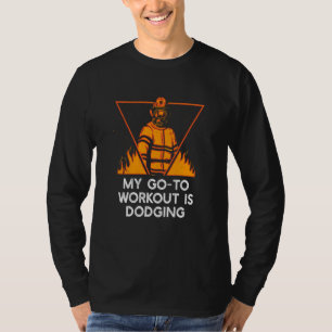 T-shirt Mon entraînement favori Humour de pompier Pompiers