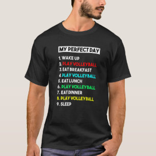 T-shirt Mon entraîneur de volley-ball de jour parfait Funn