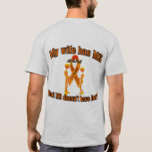 T-shirt Mon épouse a la milliseconde (Dos)