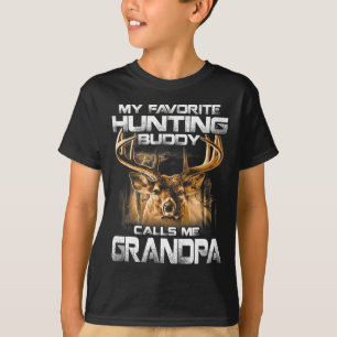T-shirt Mon Épouse De Chasse Favorite M'Appelle Grand-Père