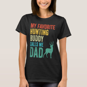 T-shirt Mon Épouse De Chasse Favorite M'Appelle Papa Deer 