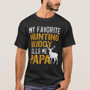 T-shirt Mon Épouse De Chasse Favorite M'Appelle Papa Deer