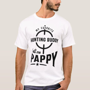 T-shirt Mon Épouse De Chasse Favorite M'Appelle Pappy