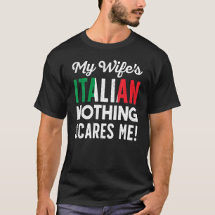 T-shirt Mon épouse est italienne mari italien