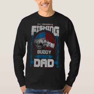 T-shirt Mon Époux De Pêche Préféré M'Appelle Papa Pères Da