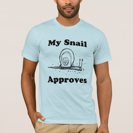 T-shirt Mon escargot approuve (Devant)