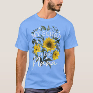 T-shirt Mon Escouade M'Appelle Nana Funny Grandma Cadeaux
