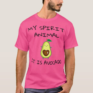 T-shirt mon esprit animal c'est avocat avocat amant maman