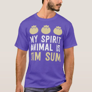 T-shirt Mon Esprit Animal Est Dim Sum Funny Chinois