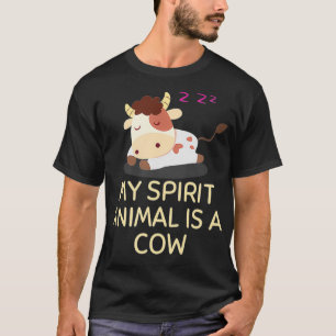 T-shirt Mon Esprit Animal Est Une Vache Vêtements Vêtement