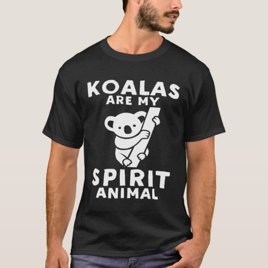 T-shirt Mon Esprit Animal - Funny Koala (Devant)