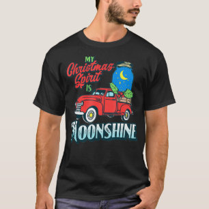 T-shirt Mon esprit de Noël est Moonshine Vintage Truck & L