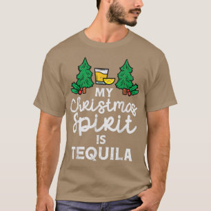 T-shirt Mon Esprit De Noël Est Tequila Xmas Pajamas PJ Mei