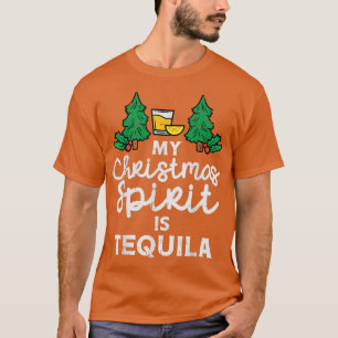 T-shirt Mon Esprit De Noël Est Tequila Xmas Pajamas PJ Mei