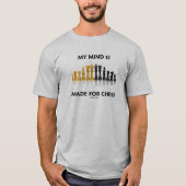 T-shirt Mon Esprit Est Fait Pour Les Échecs (Jeu D'Échecs (Devant)
