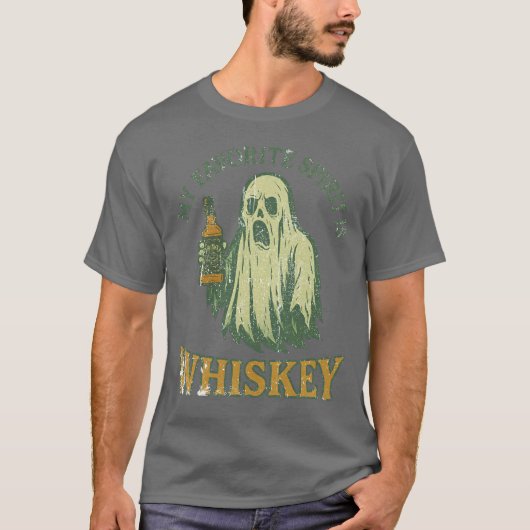 T-shirt Mon Esprit favori est Whiskey (Devant)