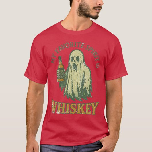 T-shirt Mon Esprit favori est Whiskey (Devant)