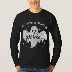 T-shirt Mon Esprit Favori Est Whiskey Funny Boo Ghost