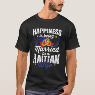 T-shirt Mon est haïtien Haïti Fierté Marié Drapeau Culte M