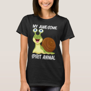 T-shirt Mon Étonnant Animal Esprit Est Un Escargot Mignonn