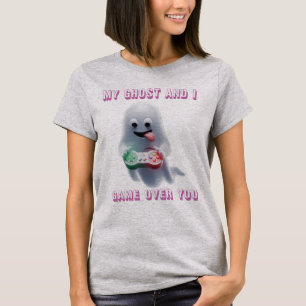 T-shirt Mon Fantôme et Moi - Fantôme de Joueur Drôle et Ef