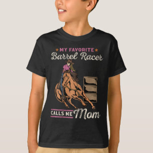 T-shirt Mon Favori Barrel Racer M'Appelle Maman I Horsebac
