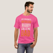 T-shirt Mon Favori Bodybuilding Buddy Weight Lifting Papa (Devant entier)