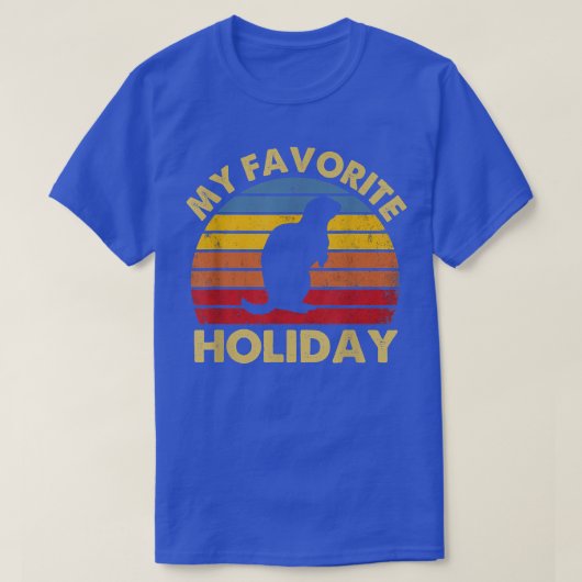 T-shirt Mon Favori Ground Hog Sunset Gift Groundh (Design devant)