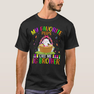 T-shirt Mon Favori M'Appelle Big Brother Bunny Jour de Pâq