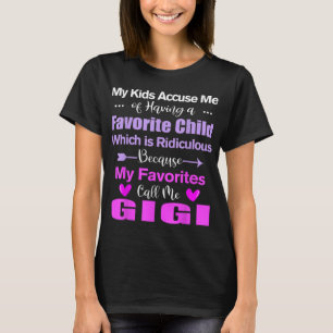 T-shirt Mon Favori M'Appelle Gigi Funny Gigi