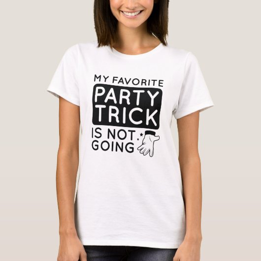 T-shirt Mon Favori Party Trick ne va pas (Devant)