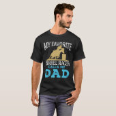 T-shirt Mon Favorite Barrel Racer Me Appelle Papa Racing (Devant entier)